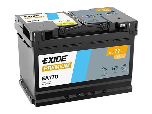 Exide Premium EA770 77Ah akü